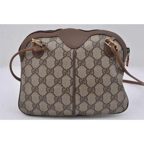Authentic Vintage GUCCI GG Web Sherry Shoulder Crossbody Bag - Picture 4 of 13